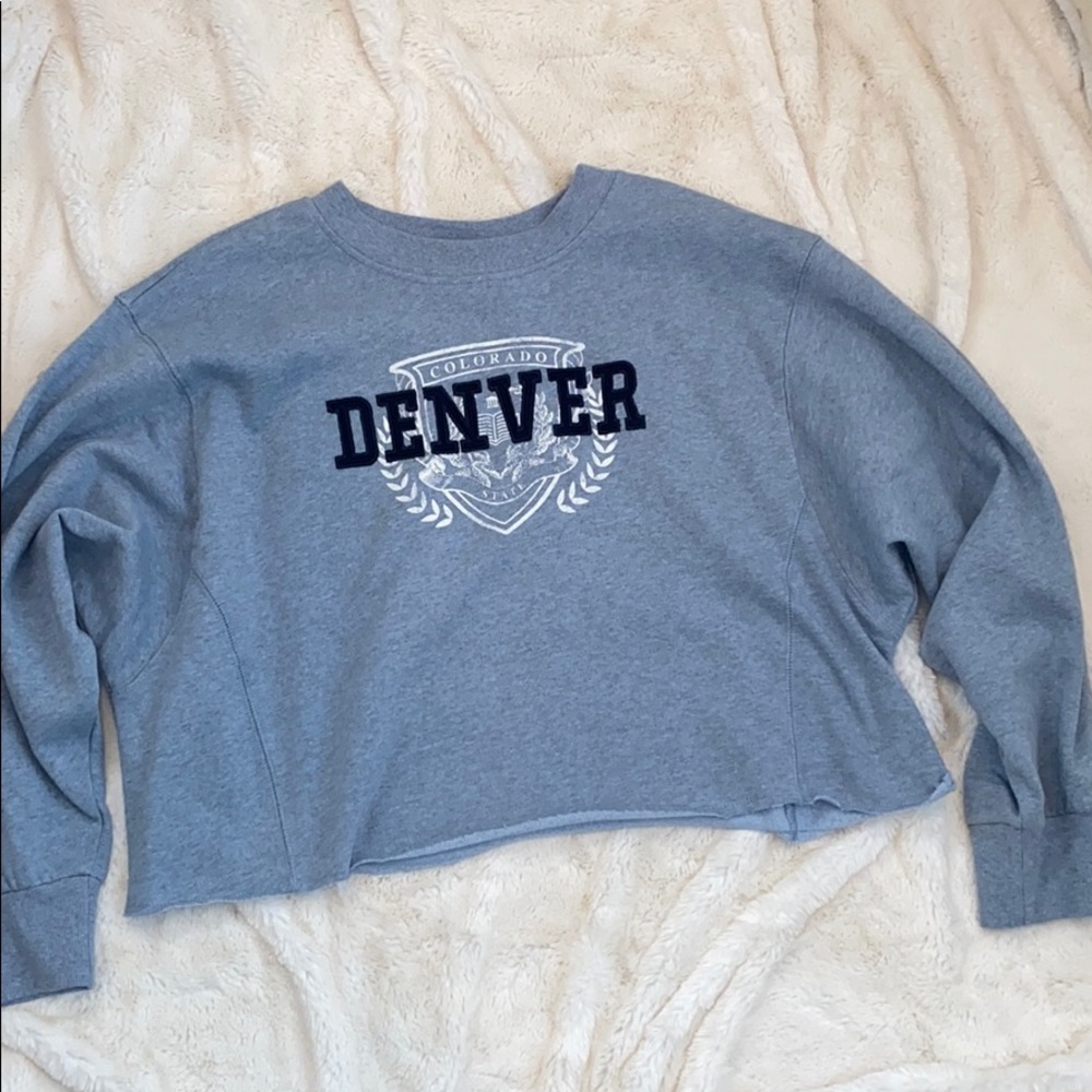 Denver Colorado cropped sweatshirt